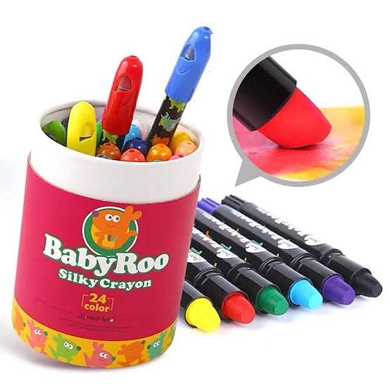 12Pcs Non-toxic Children's Safety Color Crayon Baby 3D Finger Art